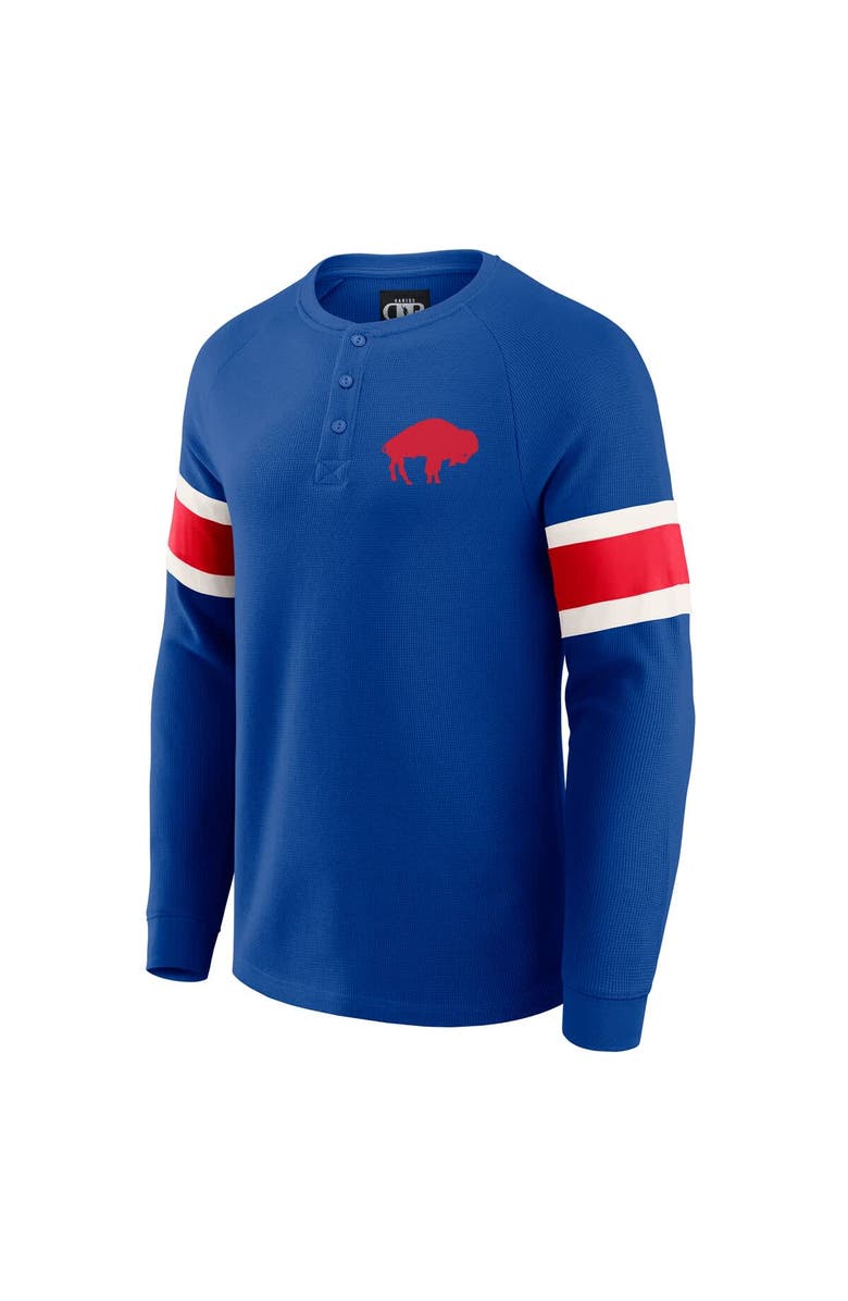 Darius Rucker Collection by Fanatics Men
s Darius Rucker Collection by Fanatics Royal Buffalo Bills Waffle-Knit Raglan Long Sleeve Henley T-Shirt, Alternate, color, Royal