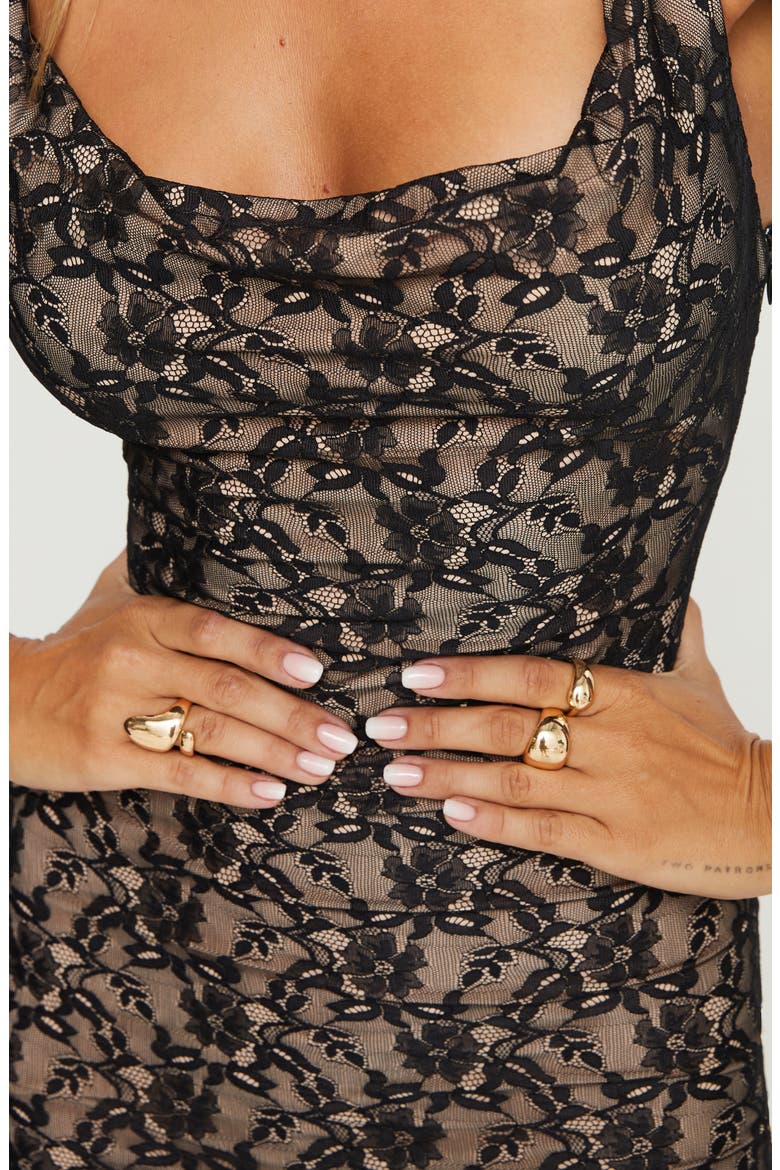 Lace Sheath Dress, Alternate, color, BLACK