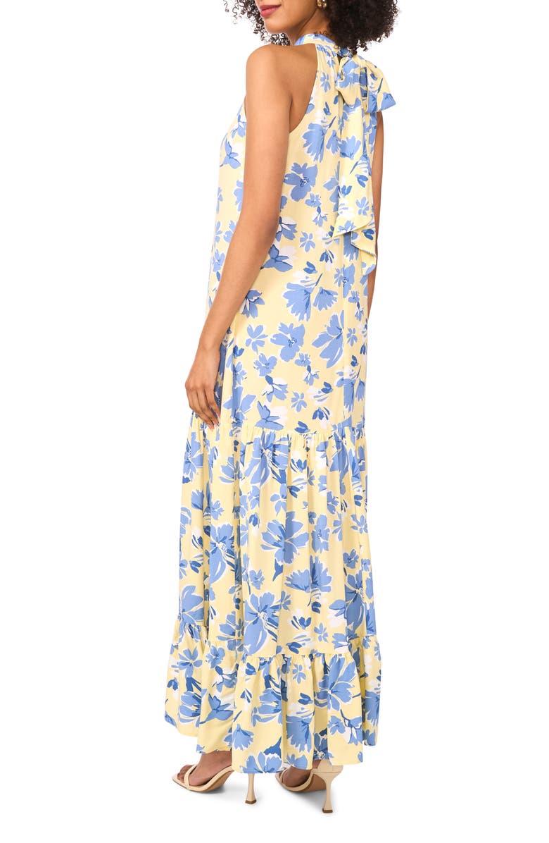 Vince Camuto Floral Trapeze Dress, Alternate, color, 