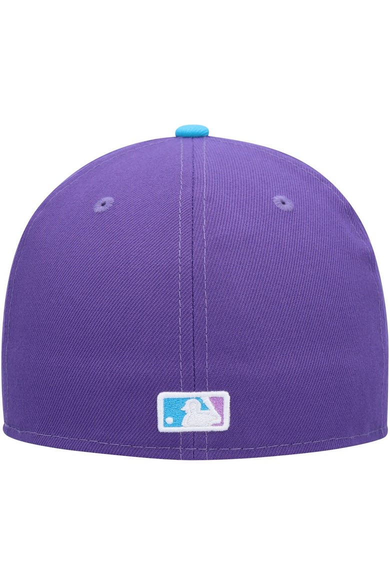 Men's New Era Purple Los Angeles Dodgers Vice 59FIFTY Fitted Hat, Alternate, color, Purple