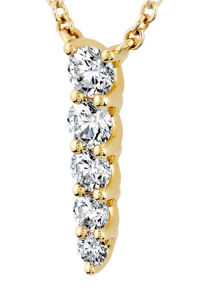 Identity Diamond Pendant Necklace, Alternate, color, YELLOW GOLD