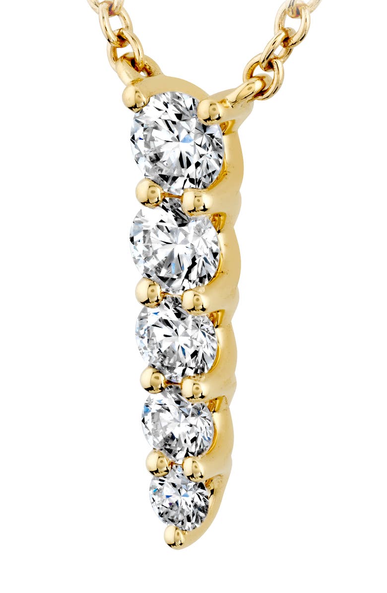 Mémoire Identity Diamond Pendant Necklace, Alternate, color, Yellow Gold