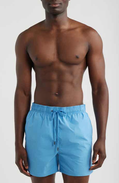 Zane Mid Length Print Swim Trunks