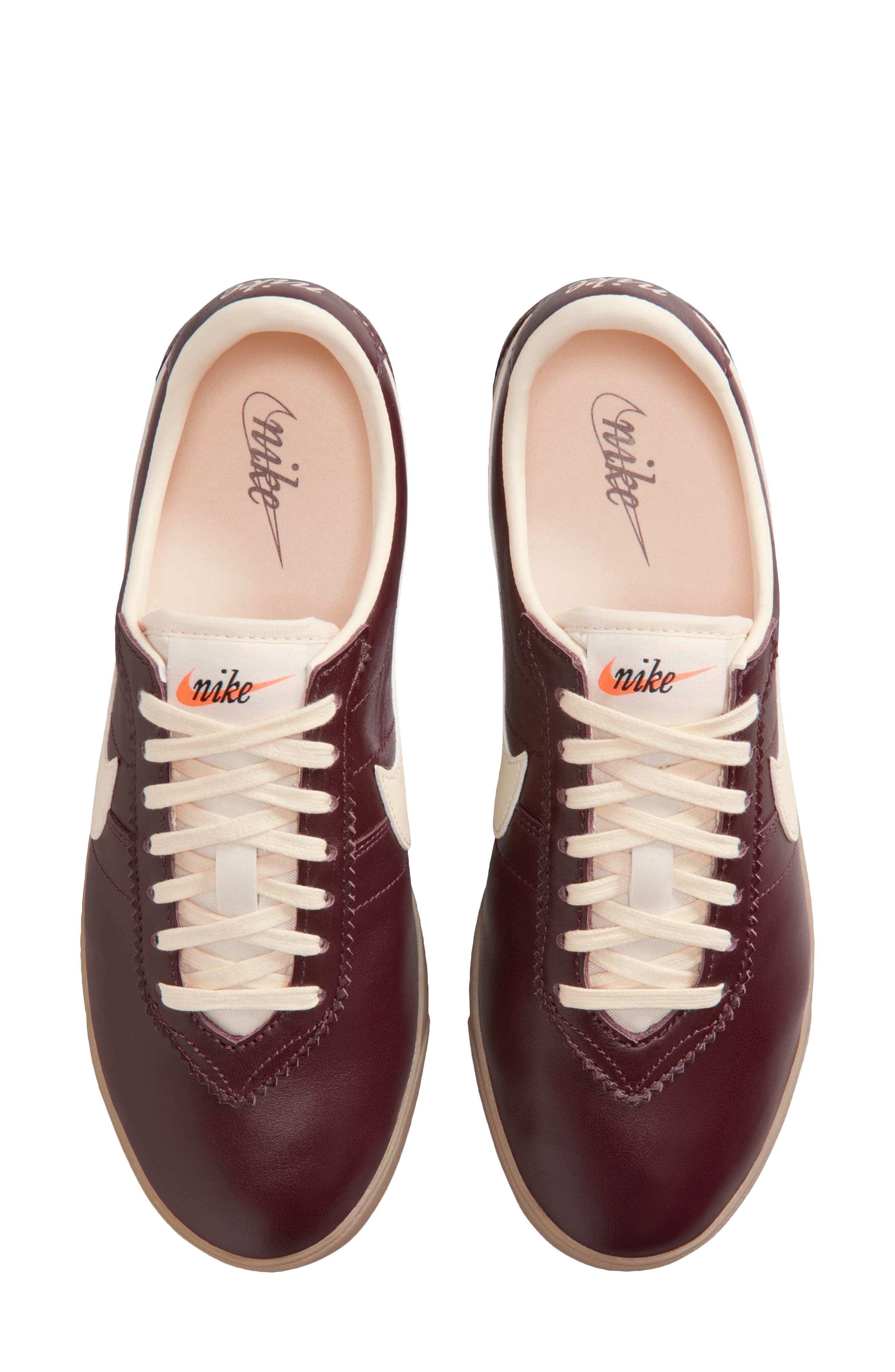 Astrograbber Leather Football Sneaker, Alternate, color, BURGUNDY CRUSH/ MUSLIN/ YELLOW