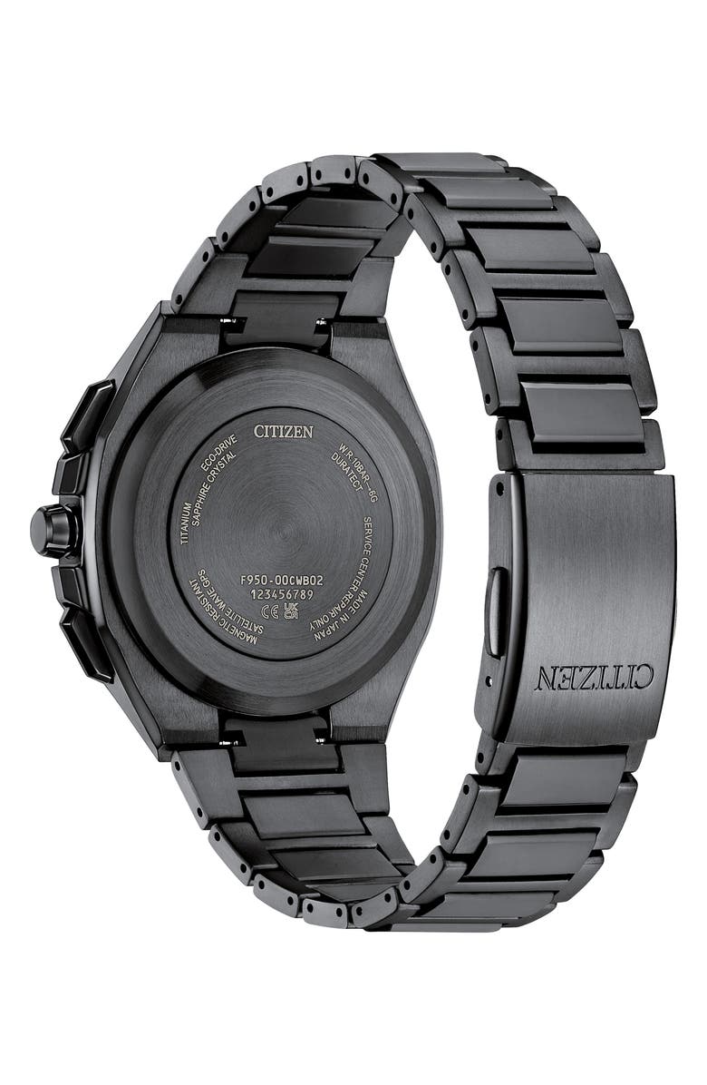 Citizen Attesa Satellite Wave GPS Eco-Drive Super Titanium<sup>™</sup> Bracelet Watch, 43.2mm, Alternate, color, Gray