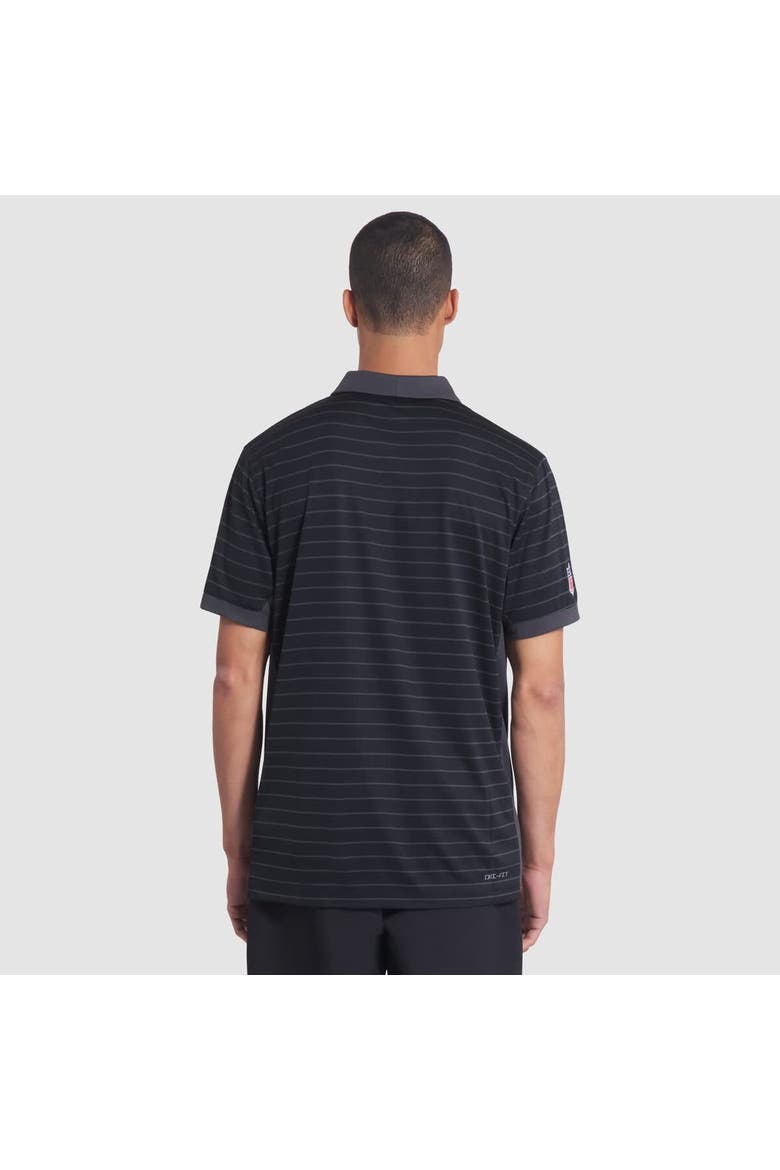 Men's Nike  Black San Francisco 49ers 2025 Rivalries Collection Sideline Victory Striped Dri-FIT Polo, Alternate, color, Black