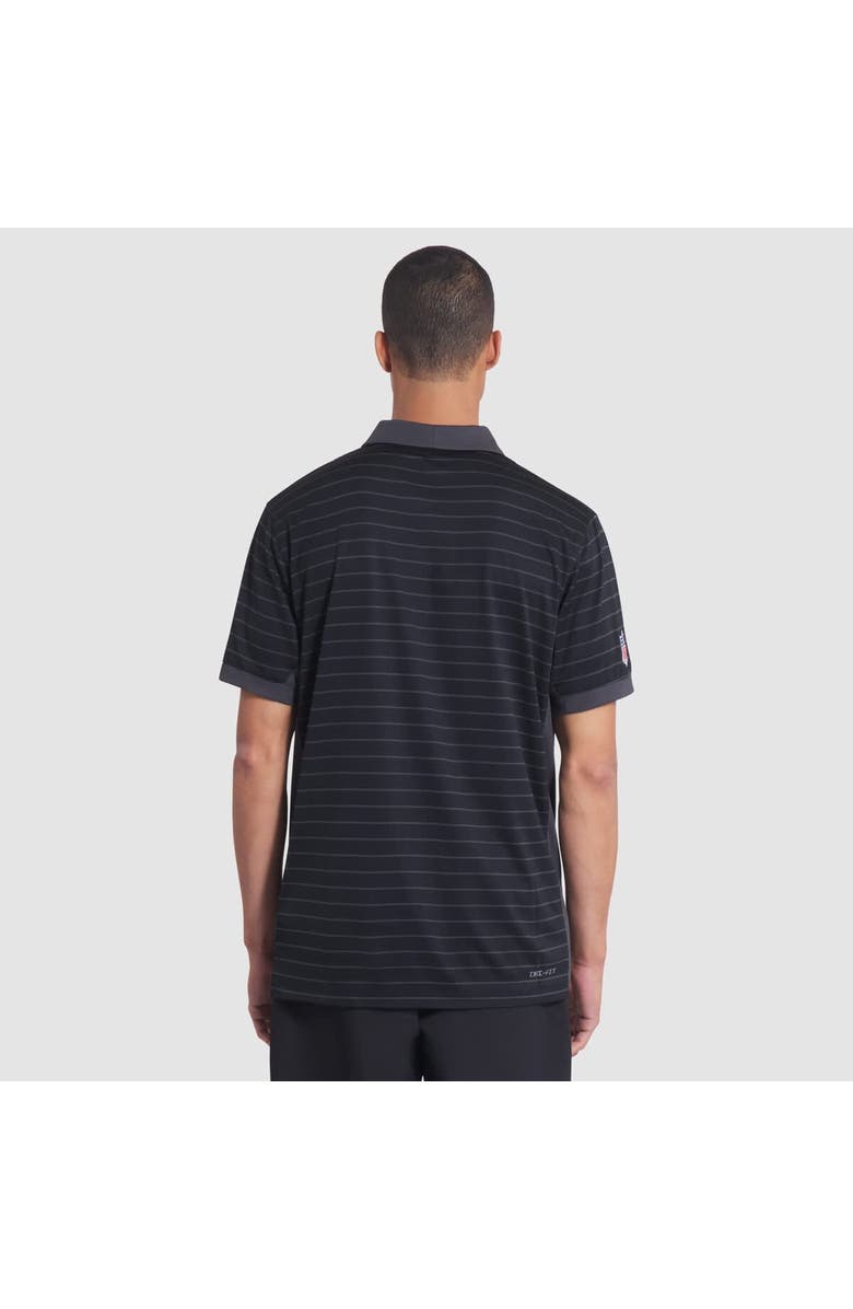 Nike Men's Nike Black San Francisco 49ers 2025 Rivalries Collection Sideline Victory Striped Dri-FIT Polo, Alternate, color, Black