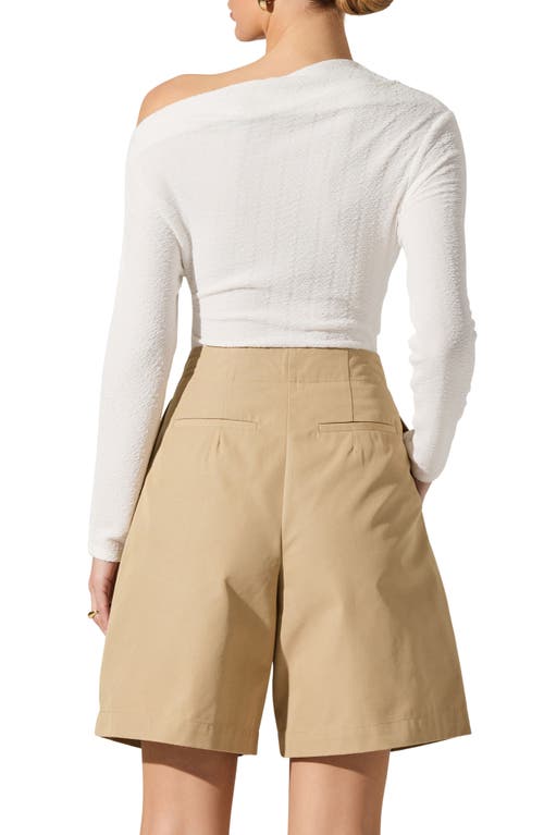 ASTR ASTR THE LABEL ONE SHOULDER TEXTURED TOP 