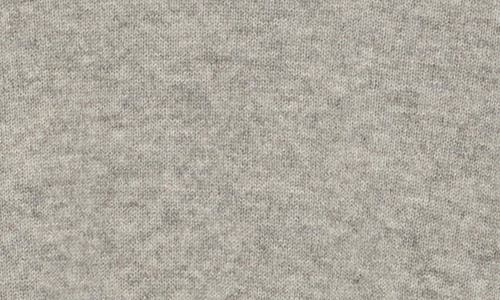 Magaschoni Cashmere Mock Neck Elbow Sleeve Sweater In Gray