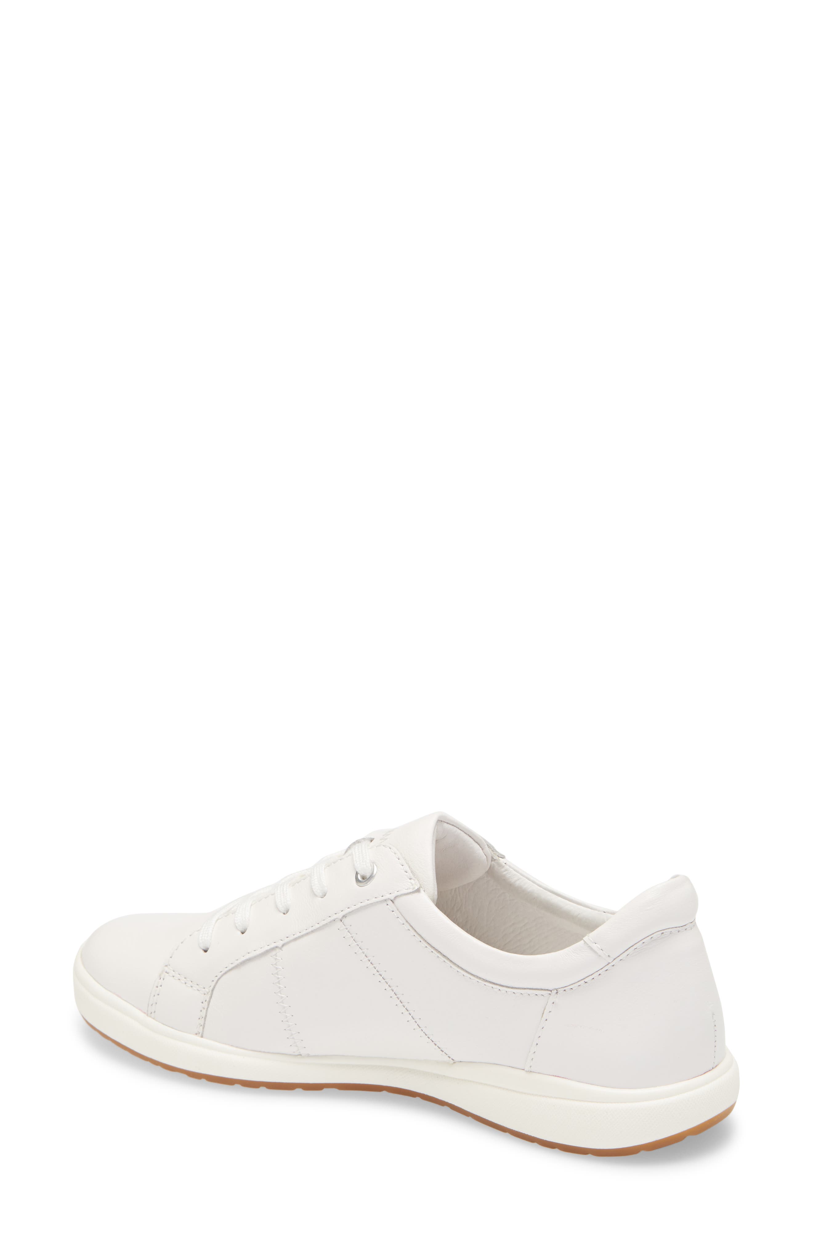 Josef Seibel Caren 01 Sneaker, Alternate, color, White Leather