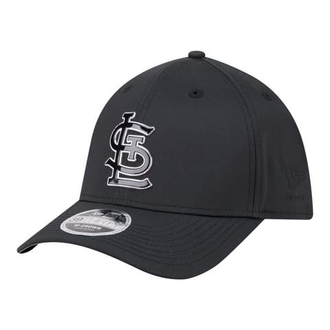 Men's New Era  Black St. Louis Cardinals Metallic 39THIRTY M-Crown Flex Hat