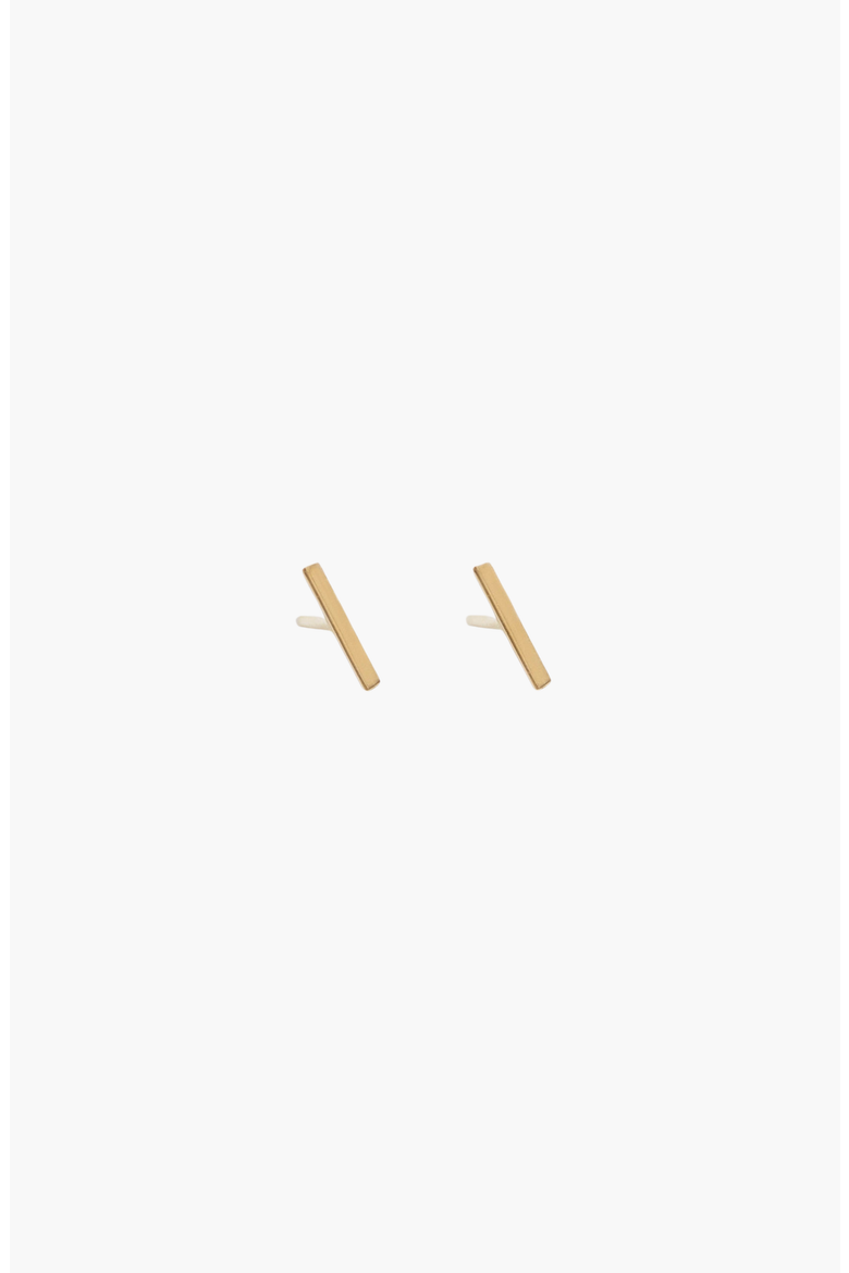 Micro Bar Stud Earrings, Main, color, Single