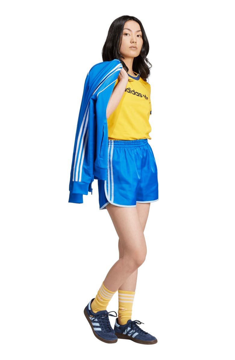 adidas Lifestyle Satin Sprinter Shorts, Alternate, color, 