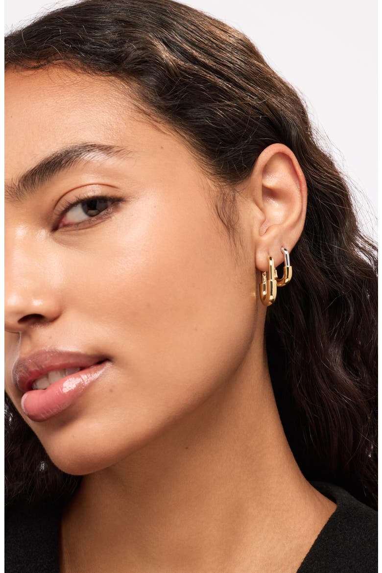 Brynley Hoop Earrings, Alternate, color, GOLD