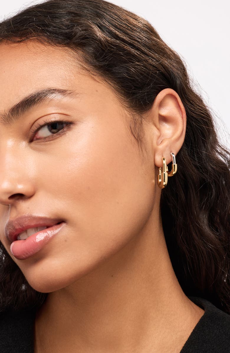 Ana Luisa Brynley Hoop Earrings, Alternate, color, Gold