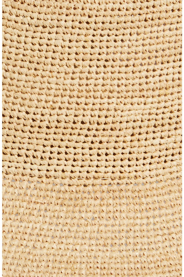 Ellee Straw Packable Bucket Hat, Alternate, color, TAN