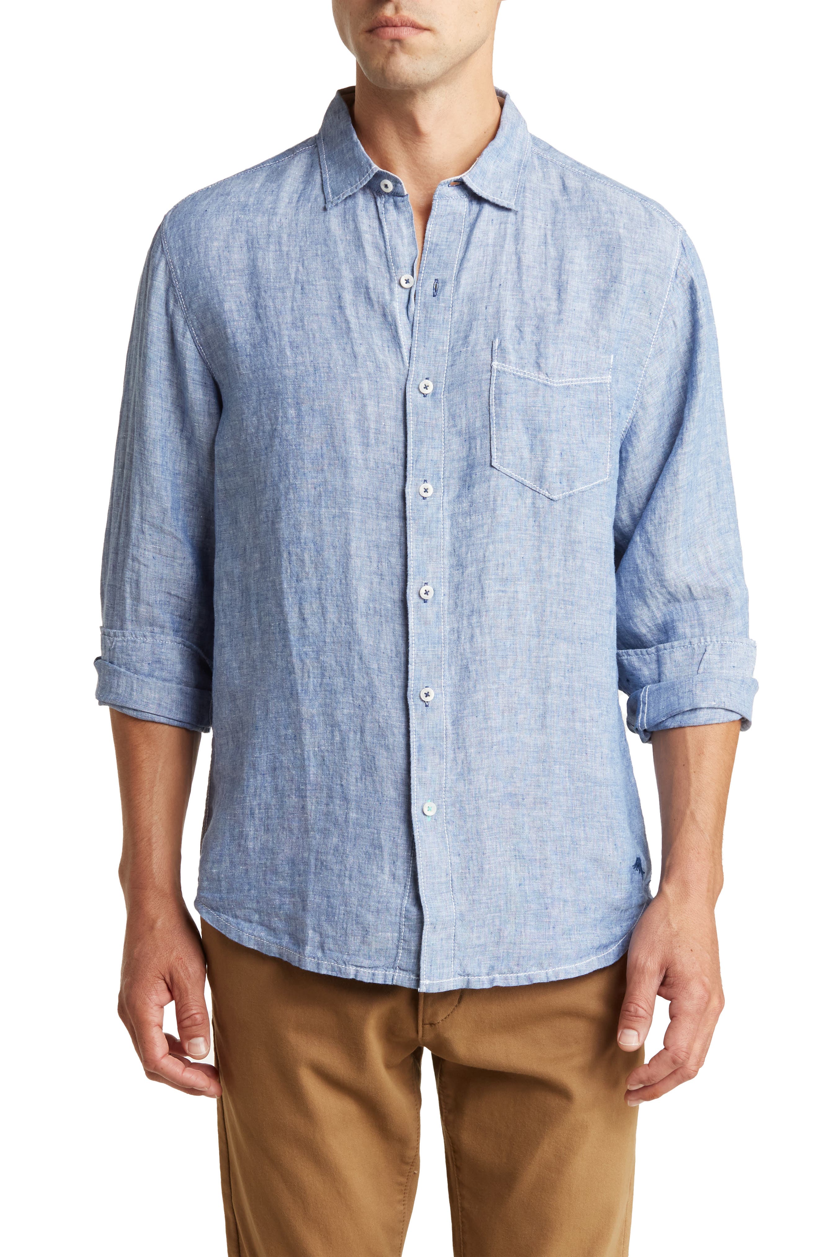 Tommy Bahama New Party Breezer Linen Long Sleeve Button-Up Shirt