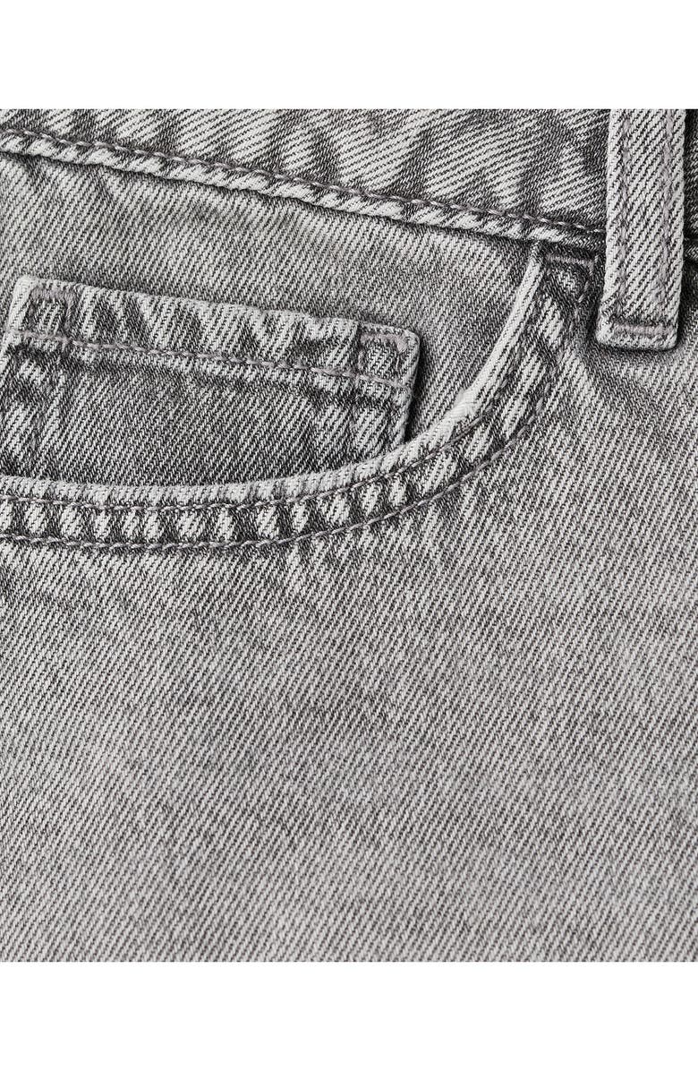 MANGO TEEN Micro Fit Low Rise Denim Shorts, Alternate, color, Denim Grey