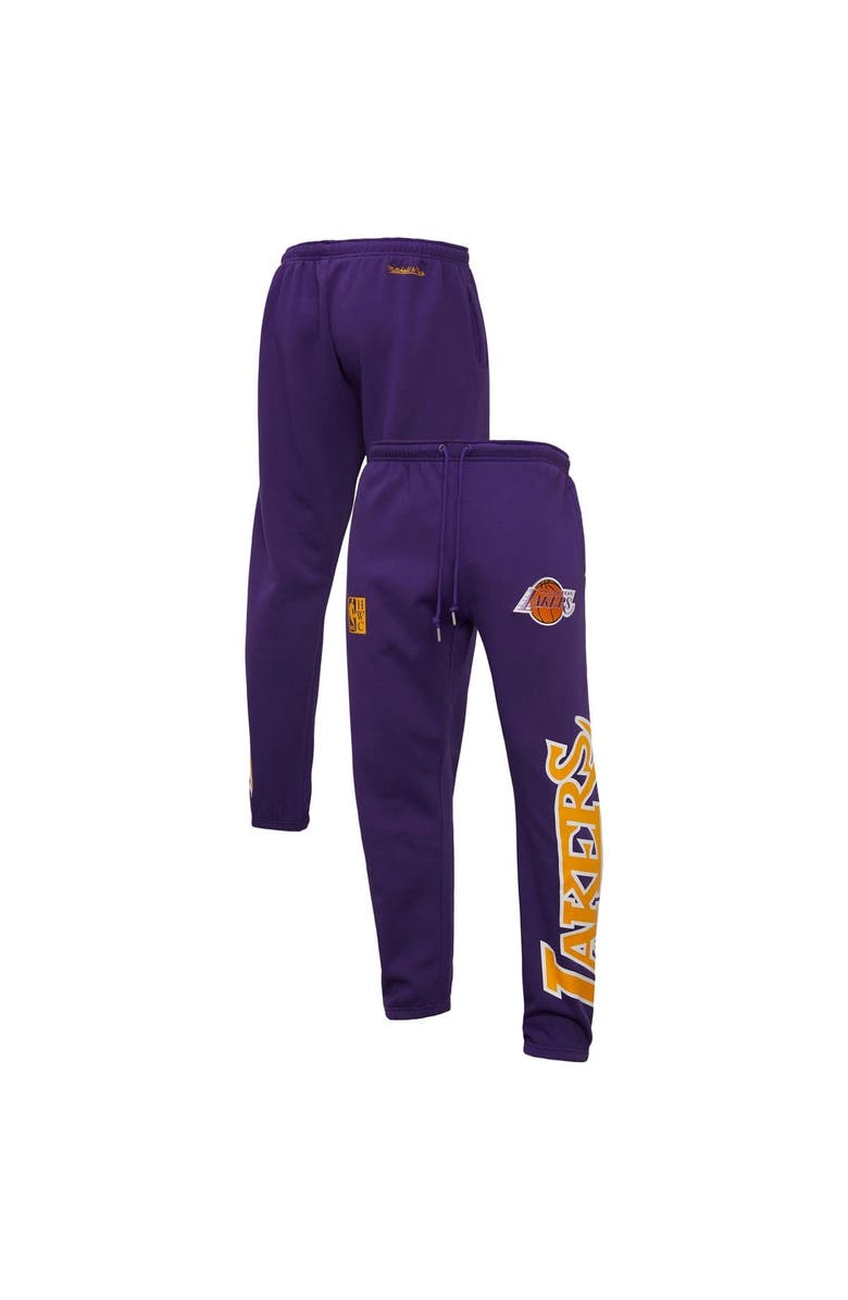 Mitchell & Ness Men's Mitchell & Ness Purple Los Angeles Lakers Hardwood Classics Team Origins Pants, Alternate, color, 