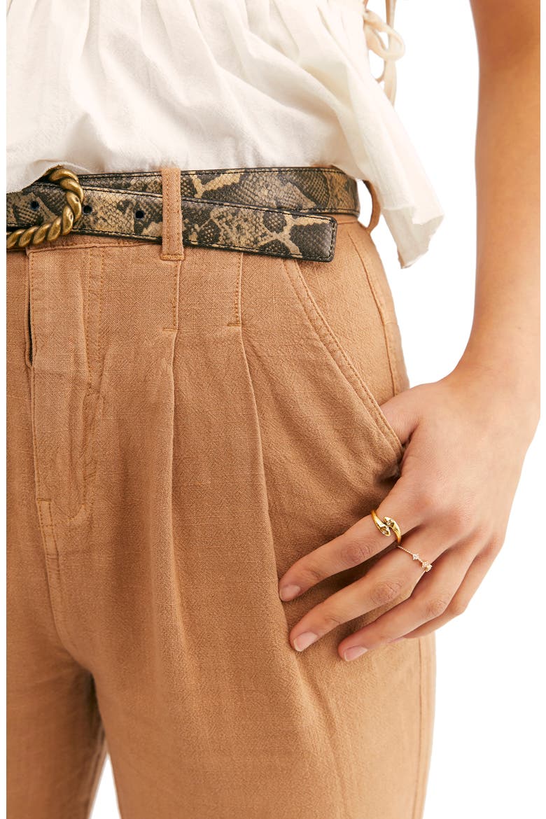 Faded Love Straight Leg Ankle Pants, Alternate, color, SANDSTORM