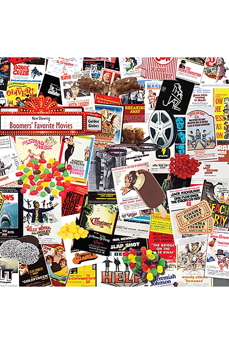 Boomers' Favorite Movies by Steve Smith, 24" x 30", 1000 Piece Puzzle, Alternate, color, Multicolored