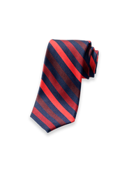 Paul Fredrick Patterned Woven Silk Tie