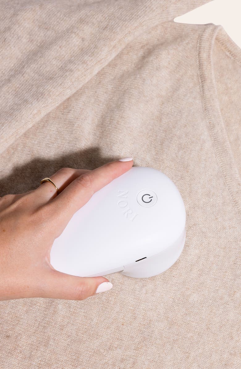 Nori Trim Fabric Shaver, Alternate, color, White