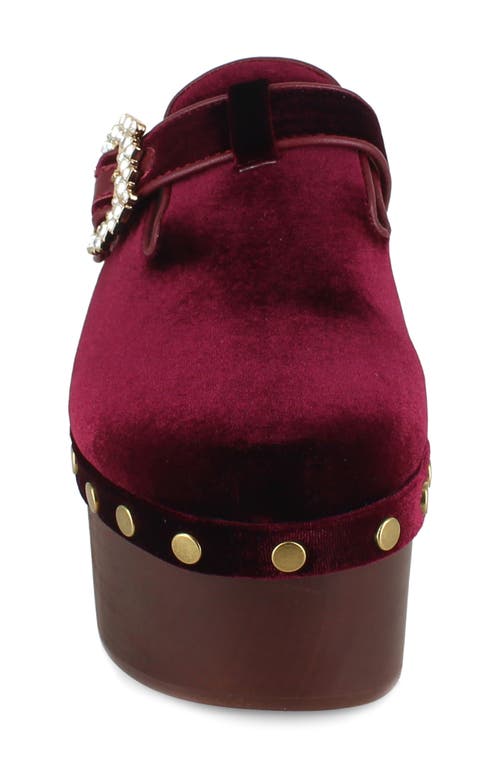 Zigi Macarena Platform Clog In Red