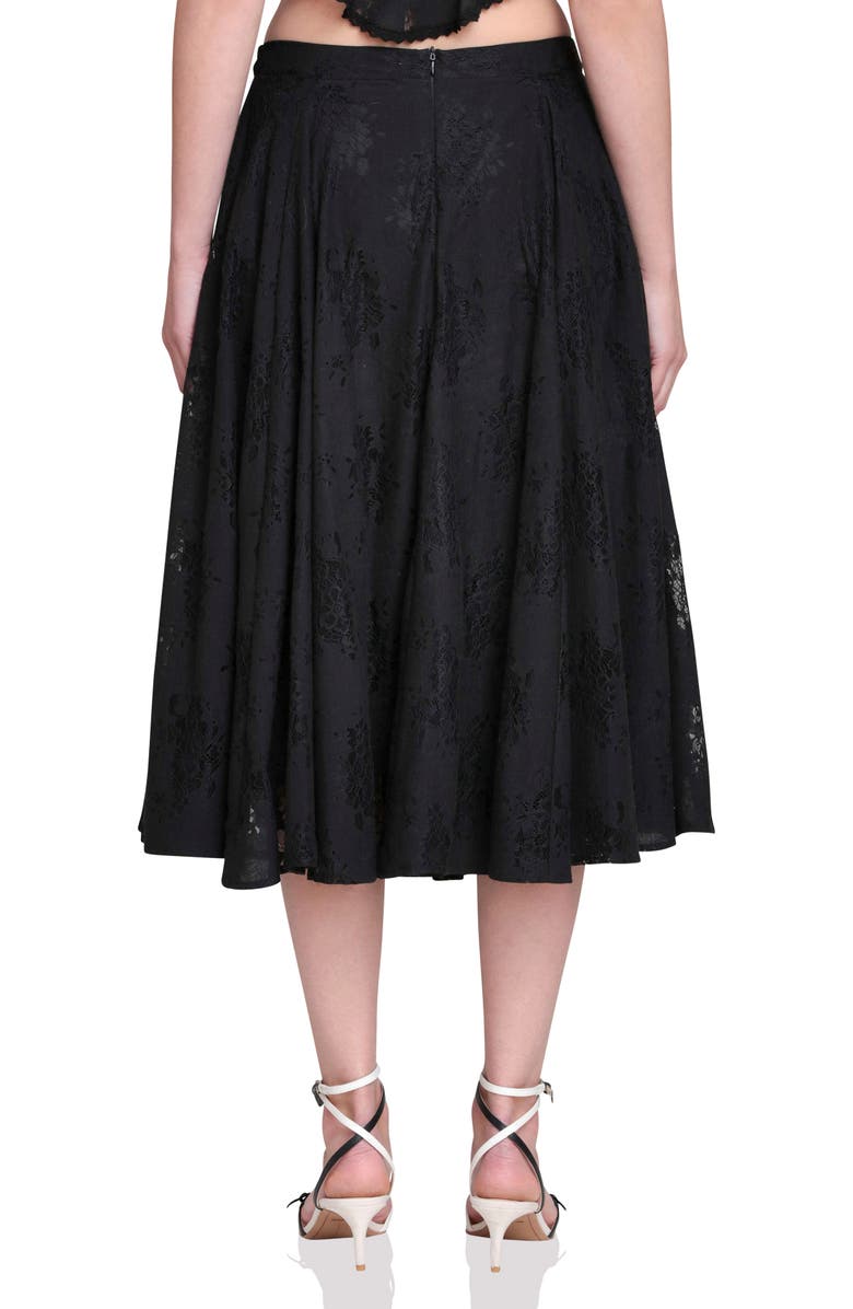 Avec Les Filles Lace Inset Skirt, Alternate, color, 