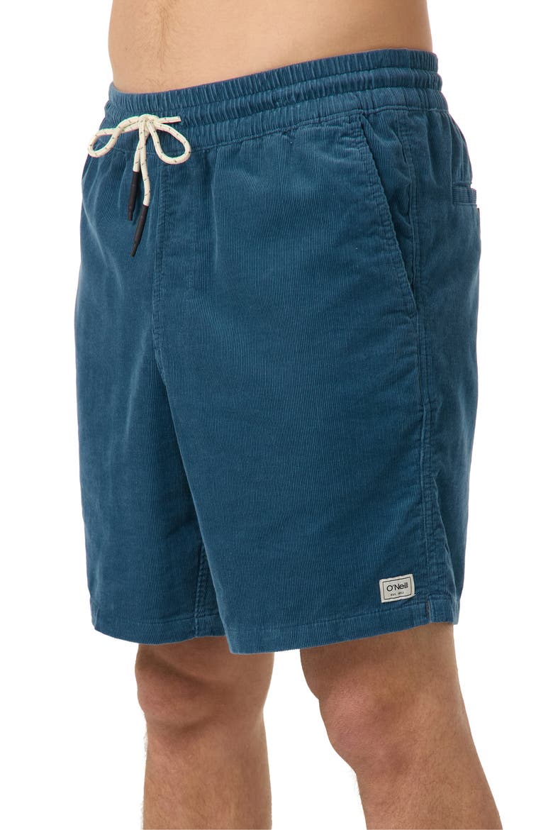 OG Corduroy Drawstring Shorts, Alternate, color, BLUE FUSION
