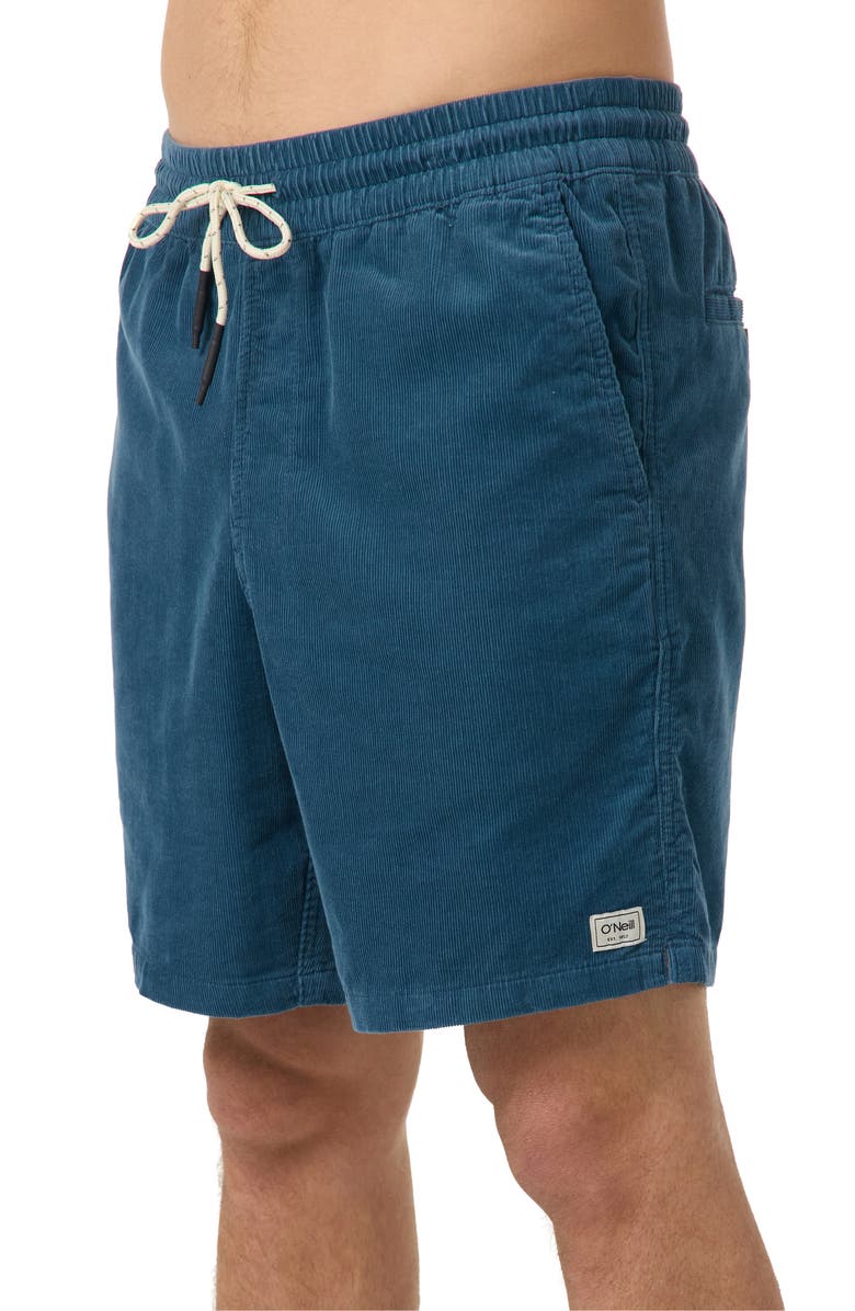 O'Neill OG Corduroy Drawstring Shorts, Alternate, color, Blue Fusion