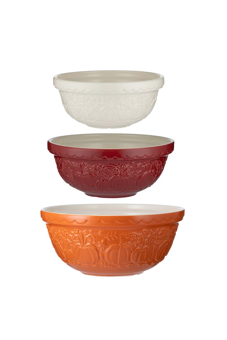 Pumpkin Mixing Bowl, Set of 3, Main, color, Multicolored