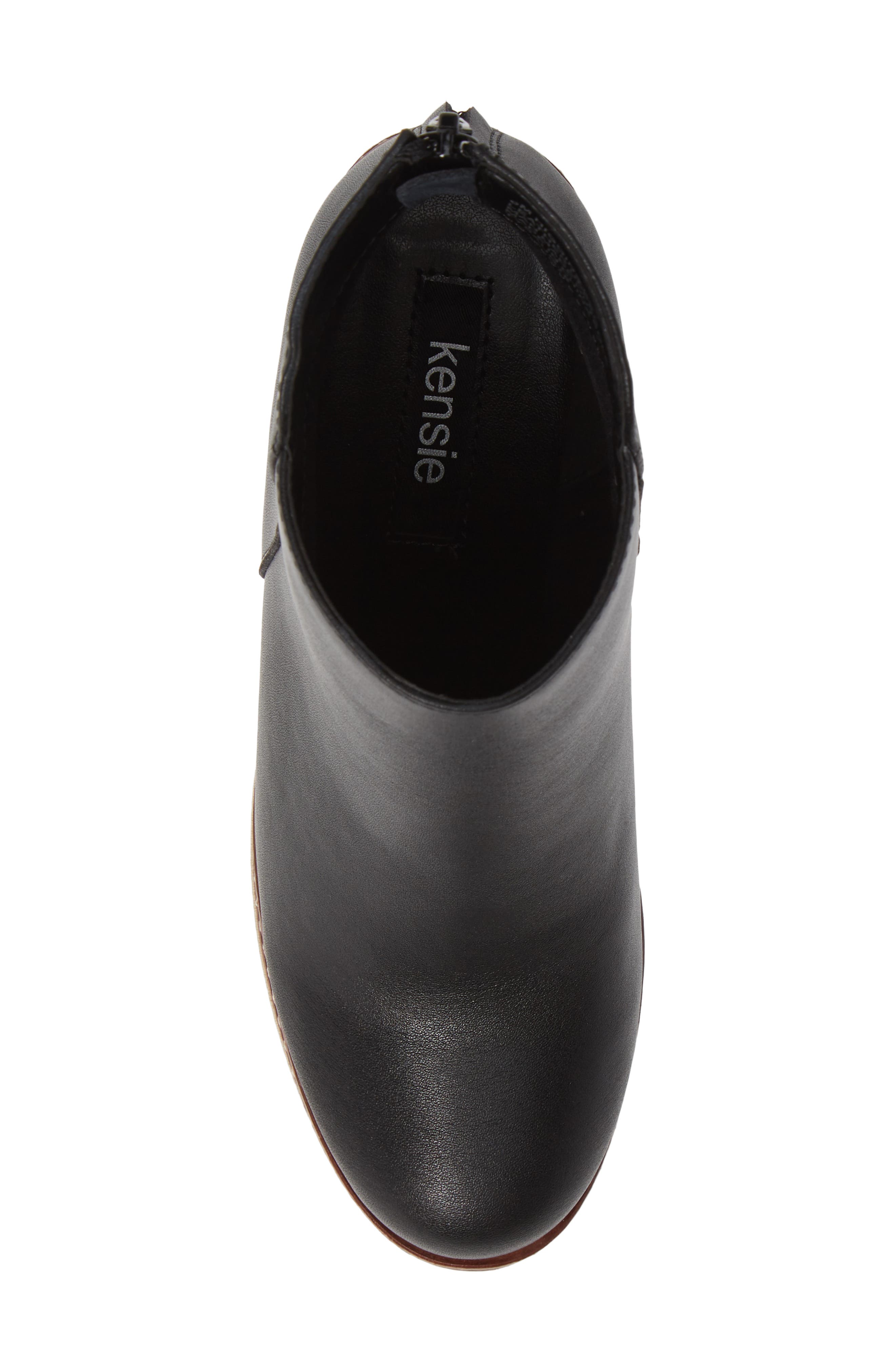 Higgins Wedge Bootie, Alternate, color, BLACK LEATHER