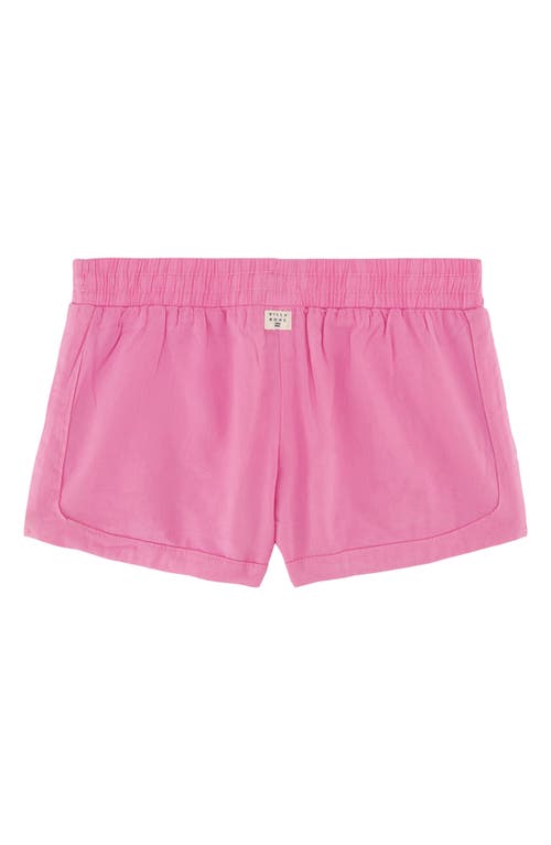 Shop Billabong Kids' Mad For You Drawstring Shorts In Fuchsia Pink