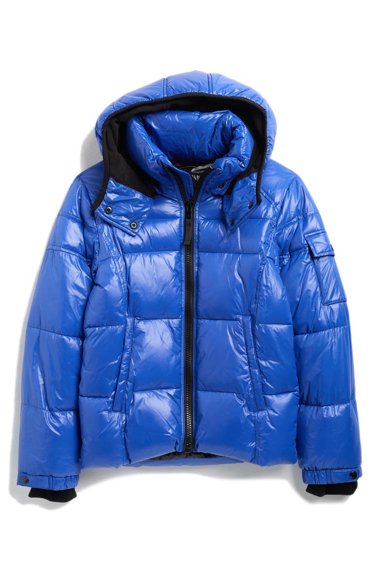 S13 Kids' Downhill Hooded Puffer Jacket, Main, color, Royal