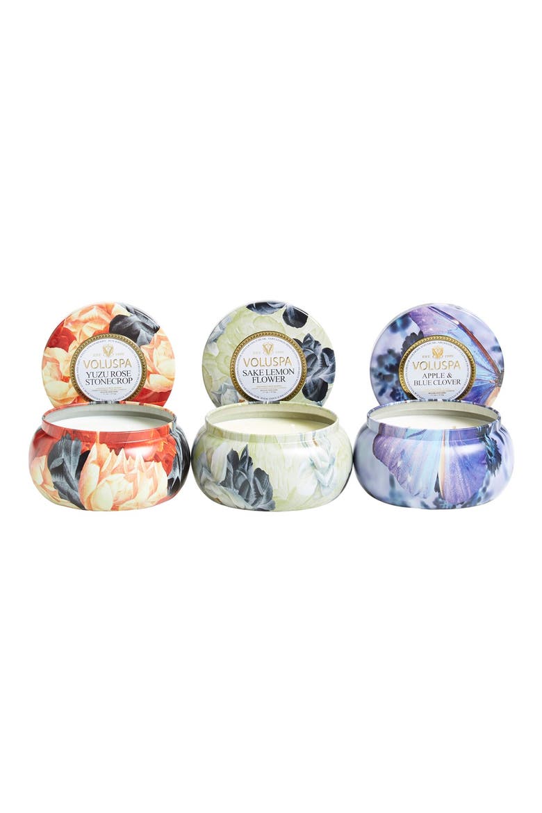Maison Jardin Two-Wick Tin Candle Trio (Nordstrom Exclusive), Alternate, color, NO COLOR