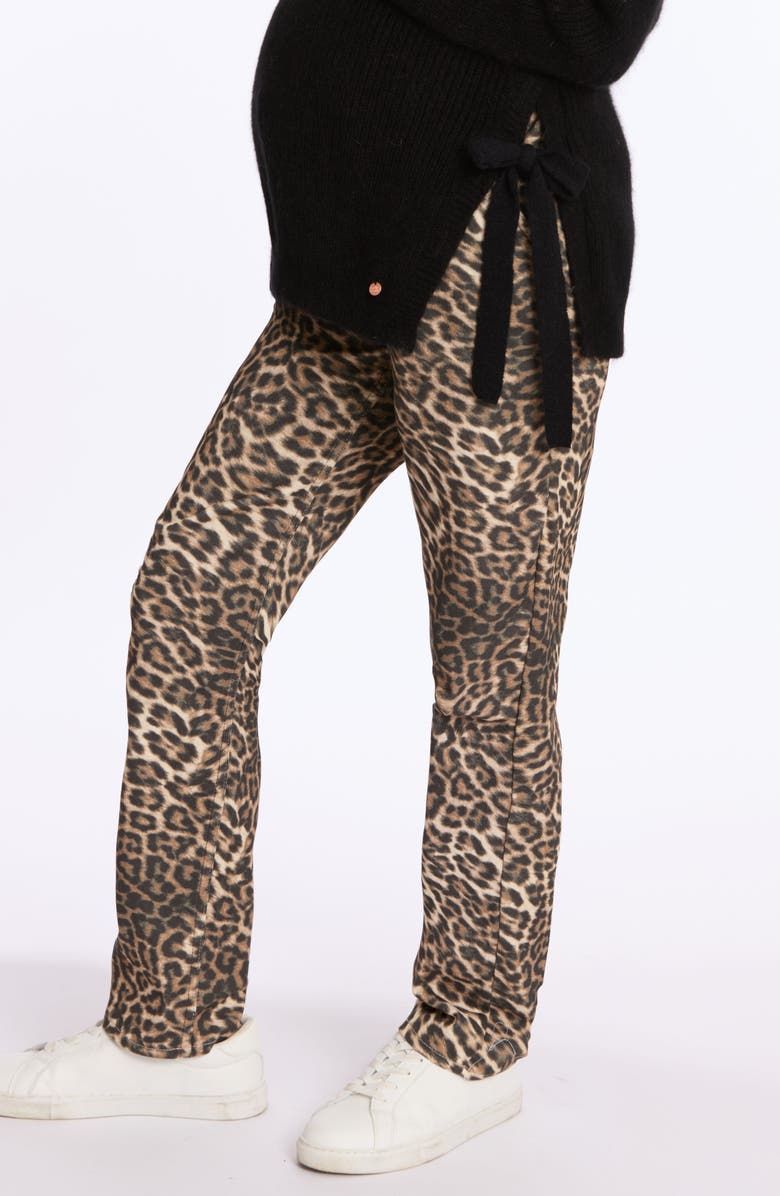 Cache Coeur Maternity Jeans Mom Léo Straight cut, Main, color, Leopard