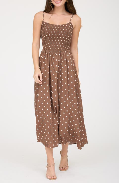 Polka Dot Midi Dress