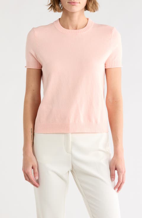 Crewneck Short Sleeve Sweater