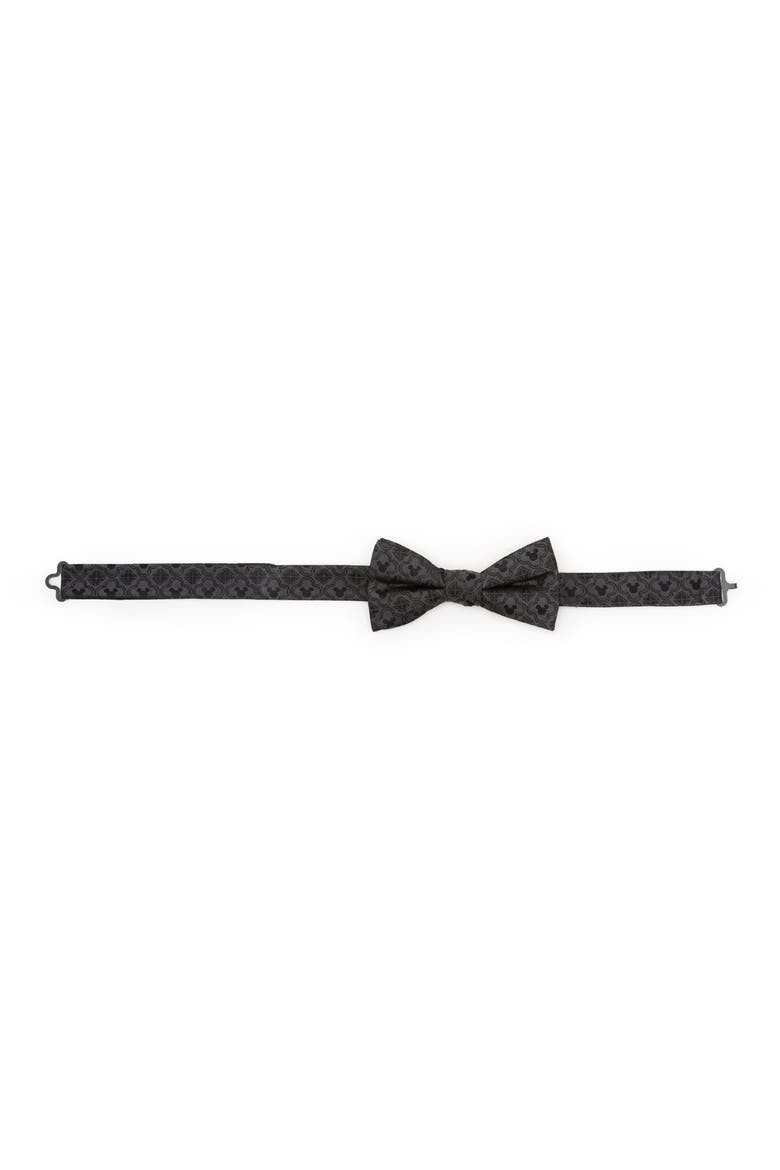 x Disney Mickey Mouse Silk Bow Tie, Alternate, color, GRAY