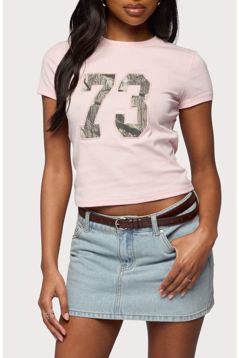 73 Camo Shrunken Graphic T-Shirt, Main, color, LIGHT-PINK