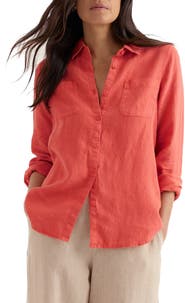 Seasalt Cornwall Hazel Branch Linen Button-Up Shirt