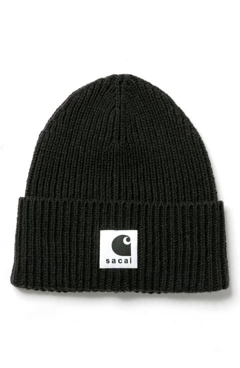 Carhartt WIP Rib Wool & Nylon Logo Beanie