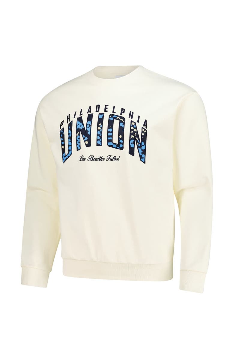 Live Breathe Futbol Unisex Live Breathe Futbol Cream Philadelphia Union Pullover Sweatshirt, Alternate, color, Cream