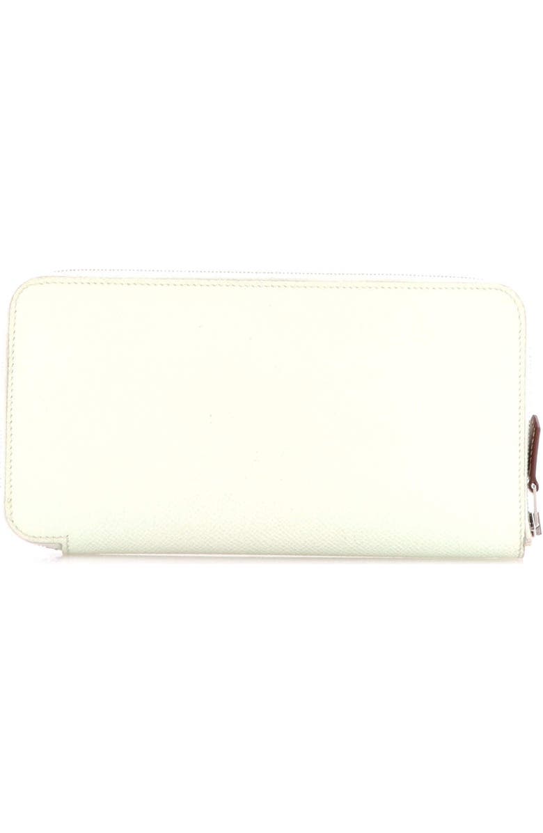 Pre-Owned Hermes Azap Zip Around Wallet Silk'in Epsom Long, Alternate, color, Vert Fizz