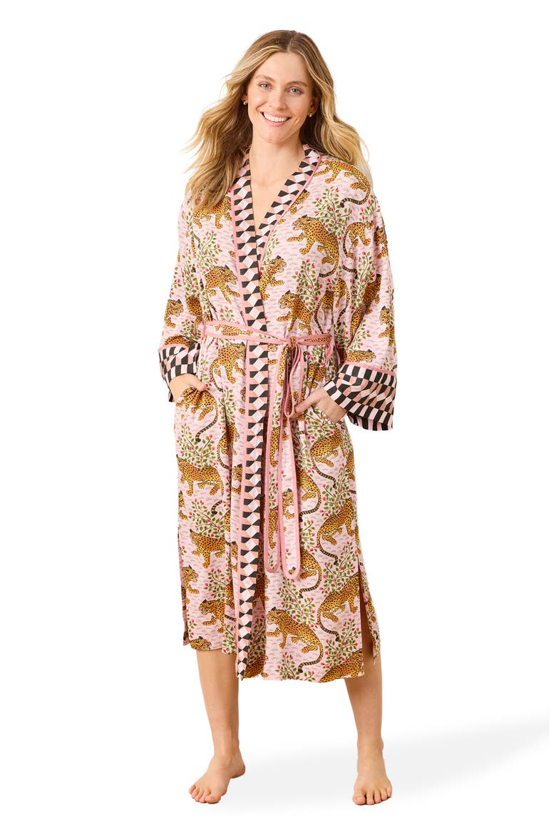 Eco Satin Robe, Main, color, Blush