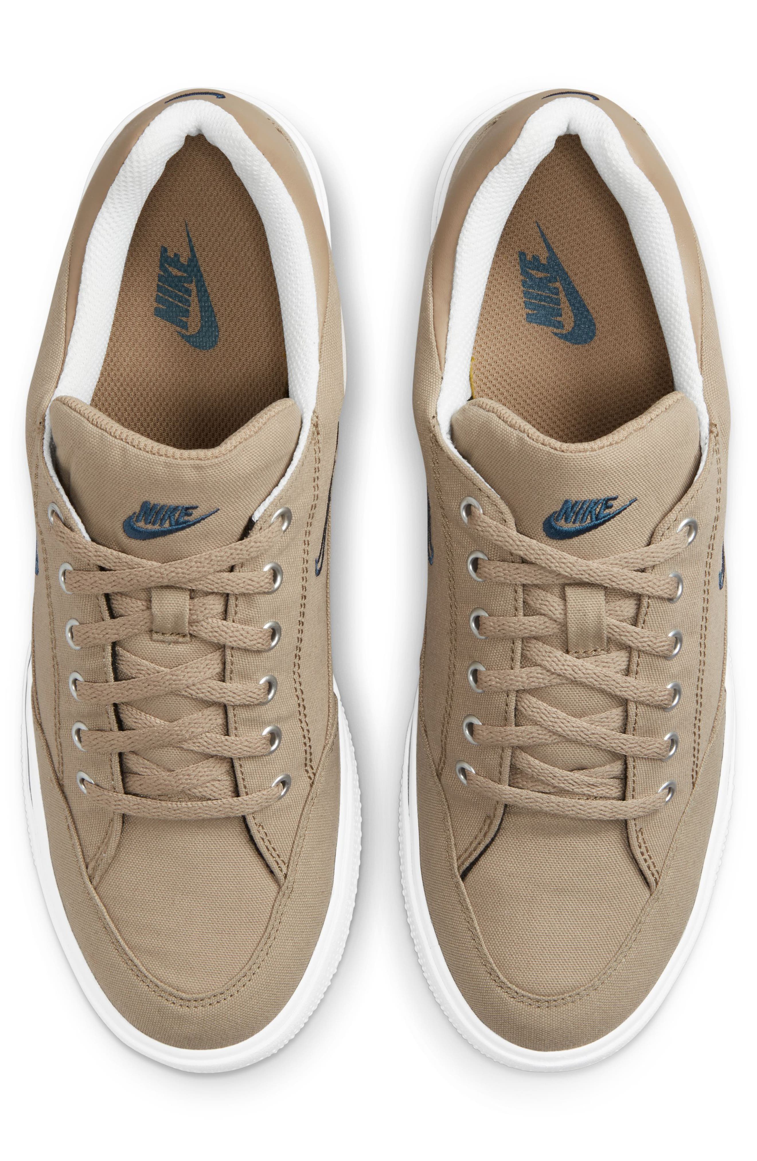 Retro GTS Sneaker, Alternate, color, KHAKI/ MIDNIGHT NAVY/ WHITE