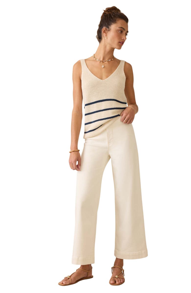 Faherty Miramar Linen & Organic Cotton Blend Sweater Tank, Alternate, color,