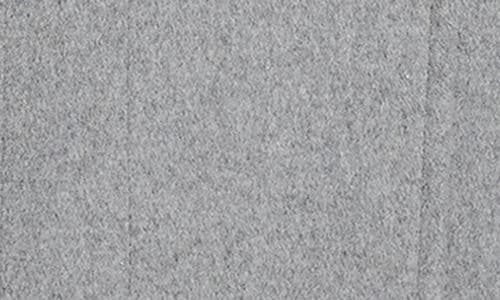 Cole Haan High Neck Slick Wool-blend Belted Coat In Gray