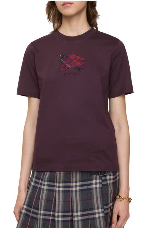 Knight Check Cotton T-shirt